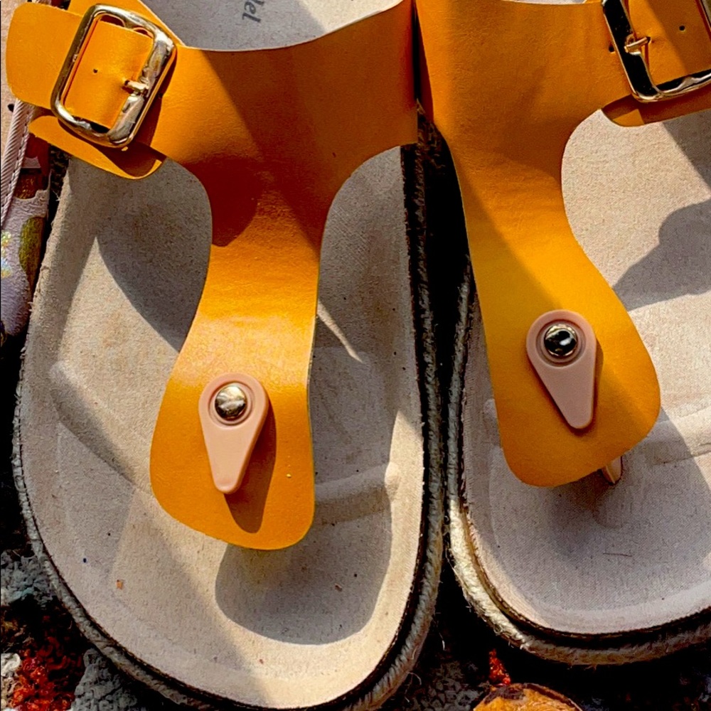 Mustard color sandal